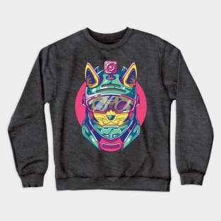 Cyberpunk cat Crewneck Sweatshirt